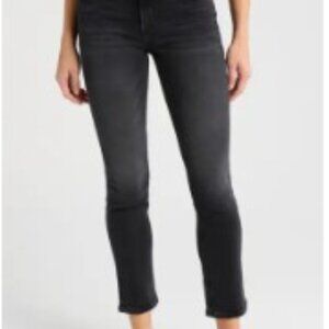 MOTHER The Dazzler Ankle Straight Leg Jeans (Not Today Satan)